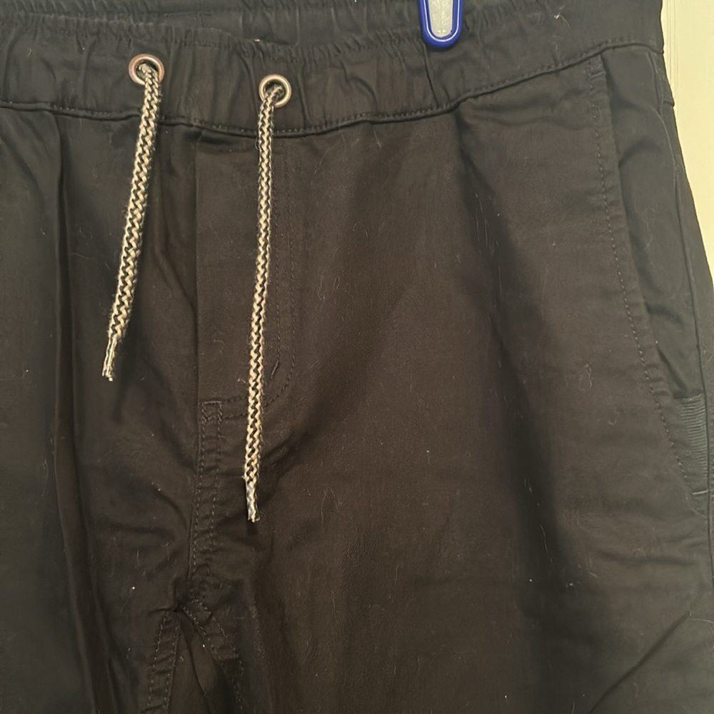 Black Drawstring Pants - image 2